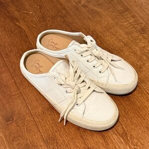Crown Vintage Cream Slip-On Sneakers